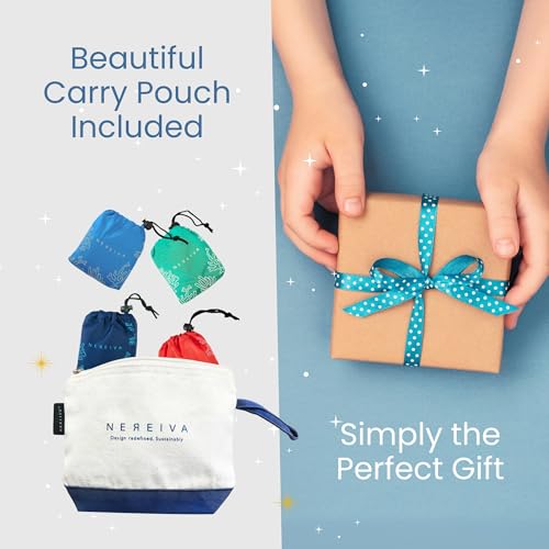 Set-of-Reusable-Eco-Shopping-Bags-Reinforced-Handles-Tiny-Pouch-XL-Capacity