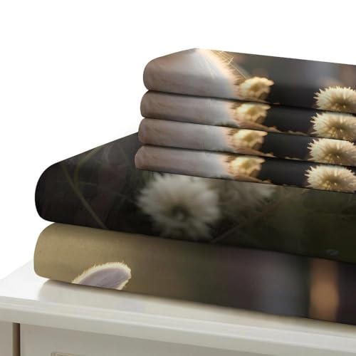 Parure de lit lapin mignon en microfibre de qualité supérieure et impression 3D