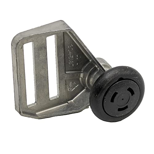 Hörmann Rollenhalter oben mit Laufrolle Links, Schwarz & Grau für...