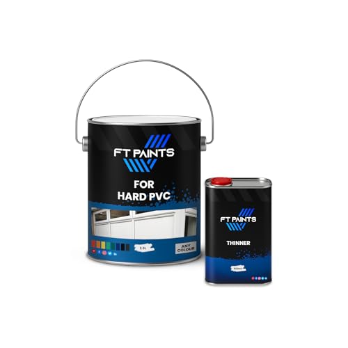 FabioT. FT Paints 2.8L Kit Vinyl Paint with Satin-Matt Coating for Hard PVC- RAL 3020-Traffic Red