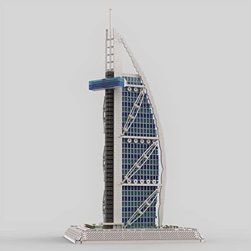 AMOC Modular Burj Al Arab Bausatz, MOC-113482, Reihe Architektur Bausteine-Set Kompatibel mit Lego (8481 PCS) – Bild 8