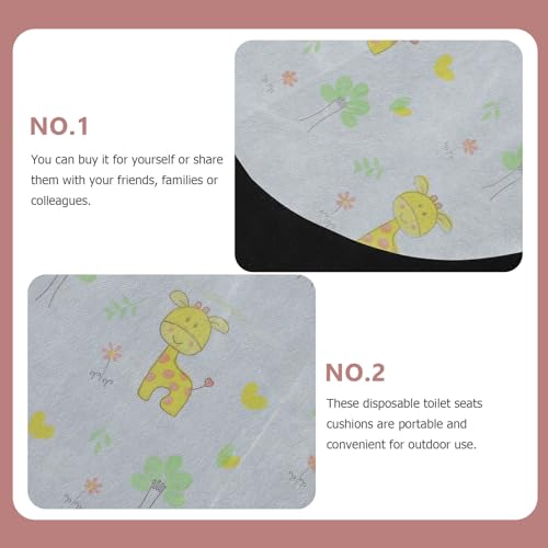 Almohadillas de papel para asiento de inodoro blanco extra protección 8