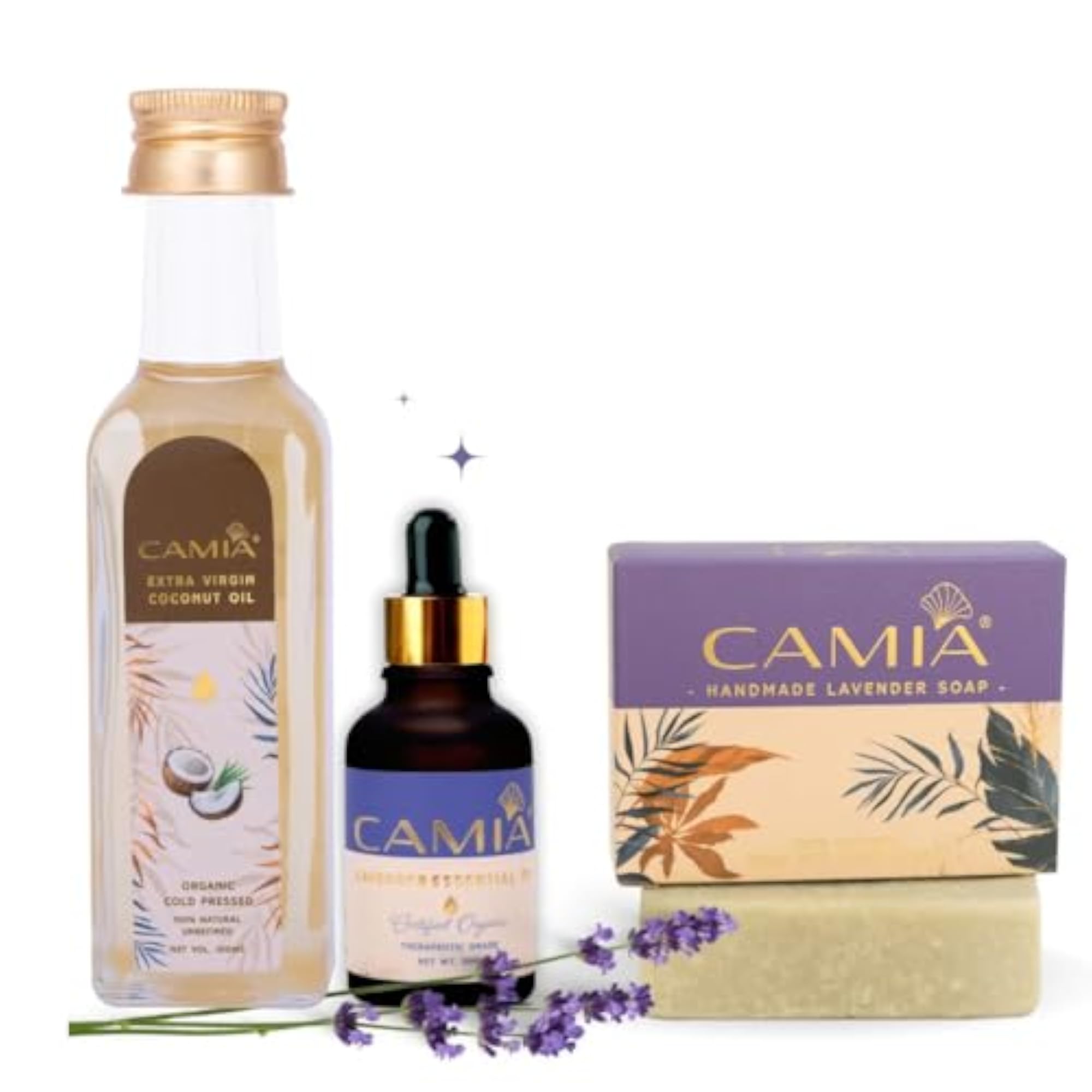 Organic Cold Pressed Coconut Oil with Lavender Essential Oil