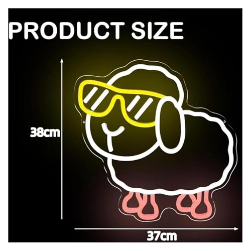 Enseigne lumineuse LED mouton néon variable veilleuse enfant - 3