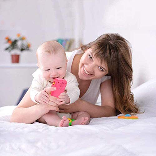 Baby Spielzeug ab 1 Jahr Kinderspielzeug ab 1 Jahr, Lernspaß Smart Phone mit Liedern Geräuschen Wörter Sätze und Blinkenden Lichtern, Lernhandy 12 Monate Kinder Geschenk 1 Jahr Mädchen Rosa