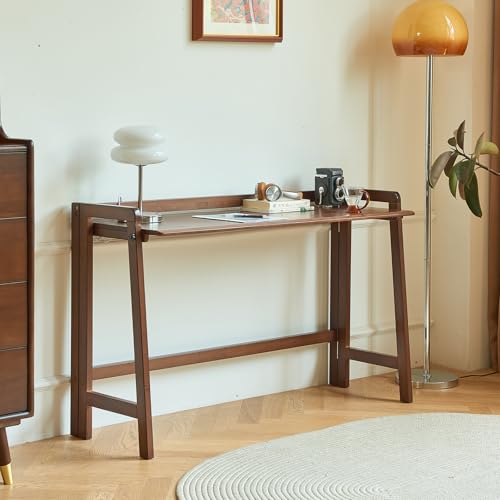 retaortool Solid Wood Folding Desk, 39'' Foldable Writing Computer Table for Home Office, Study...