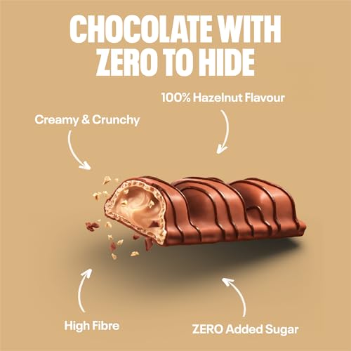 NEOH Zero Added Sugar Crisp and Cream, Milch-Haselnuss-Creme mit Kakaoüberzug, Vegetarisch & Low Carb, 3g Nettokohlenhydrate pro Portion, Die gesunde Alternative, 20x22g Crisp n Cream