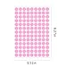 Ouzoustate 2340 PCS Pink Circle Dot Stickers 1/2