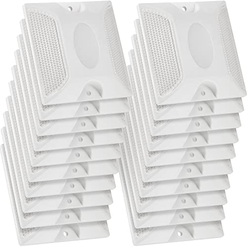 Dunzy 30 Pcs Road Reflectors 4 by 4 Inch Street...