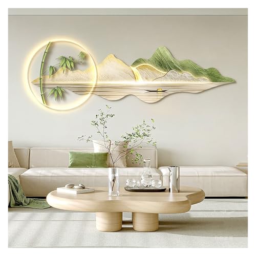 Décoration murale 3D LED sculpture créative suspendre peinture moderne chambre