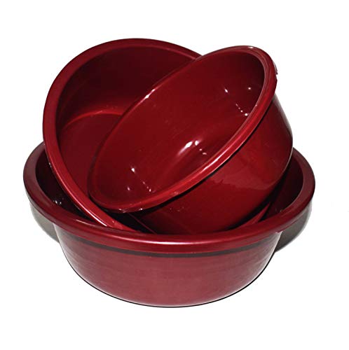 Image of Home and Kitchen Multipurpose Round Plastic Mixing Bowl (Multicolor) - Durable, Versatile, and Stylish! (Modern Set of 5)