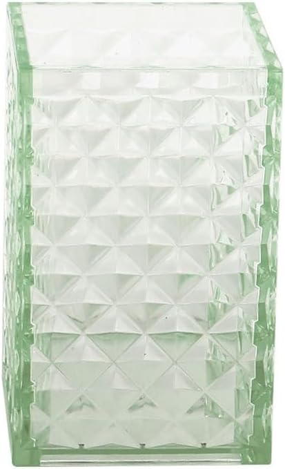 Bathroom Plastic 4-Piece Transparent Diamond-Plaid Wash Bathroom Mouthwash Brush Toothbrush Holder