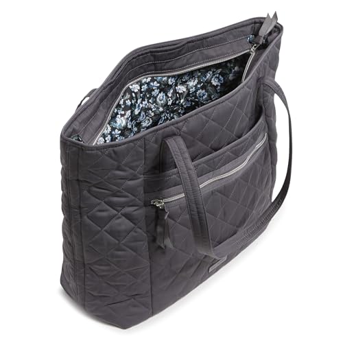 Vera Bradley Performance Twill Vera Tote Bag, Shadow Gray2