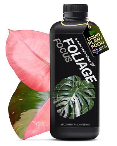 Growth Technology GT Foliage Focus - Liquid Indoor Plant Food for Houseplants, Tropical Plants, Aroids, Ferns and Palms – Concentrated Formula for Vibrant Leaves and Dense Foliage – 1 Quart (946 mL)