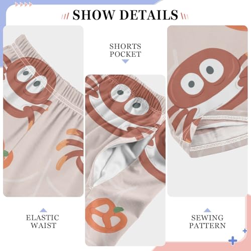 Cookie Spider Boys Pants Boys Athletic Pants Long Pant for Boywith Pockets Wide-Leg Size 6-14Y4