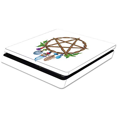 MightySkins Skin Compatible with Sony PS4 Slim Console - Pentacle Charm | Protective, Durable, and Unique Vinyl Decal wrap Cover | Easy to Apply, Remove, and Change Styles | Made in The USA