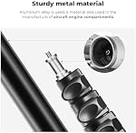 K&F CONCEPT 6.56ft/2M Light Stand for Photography Studio, Adjustable Aluminum Camera Tripod Stand with 1/4" Screw, Reversible Portable Studio Lighting Tripod for Strobe Light/Camera/Softbox with Bag
