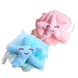 esponja de banho infantil atacado 【DISEÑO ESTRELLA DE MAR 】Añade un toque elegante y bonito a tu baño. Dale un toque sofisticado a tu baño con esta esponja de baño con estrellas de mar de terciopelo, un tejido suave para la piel