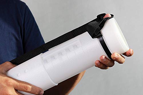 Juvale Document, Blueprint, Drawing, Painting, Portfolio, Expandable Hard Plastic Storage Tube with Strap (White, 24 to 40 in.) - Thumbnail 2