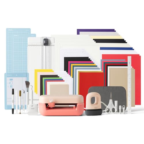 Image of Cricut Joy 2 + Ultimate Bundle, Coral | Includes Supplies for 75 Projects + Bonus Digital Content - Perfect for Making Cards, Stickers, Labels, & More
