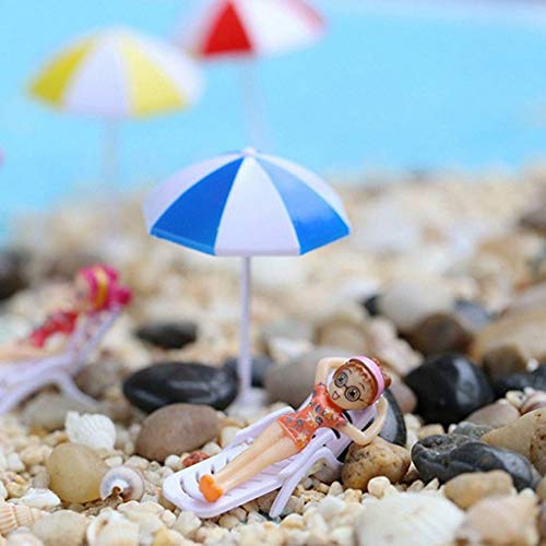 Dynwave 5 Set Mini Beach Umbrella Set For Dollhouse Yard Garden Swimming Pool Accessories And Furniture, Diy Diorama Decor #TOP5