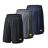 Kit 3 Shorts Bermuda Dry Fit Academia Fitness Duplo 2 em 1