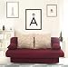Produktbild Collection AB Schlafsofa Orlando-PUR Mikrofaser Rot-Grau, 186x85 cm