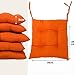 BCASE, Pack de 6 Cojines de Asiento y Silla, 40x40cm, Funda de...