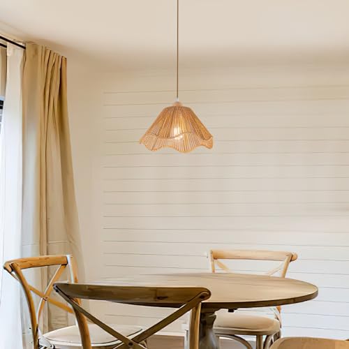 Boho Rattan Pendant Light – Handcrafted Mini Chandelier - Image 3