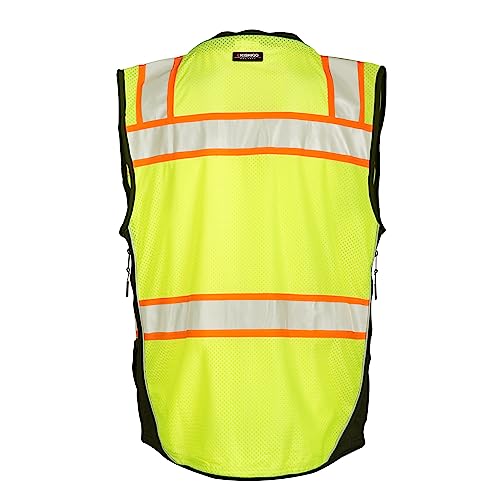 Kishigo S5002-XL Premium Black Series Unisex Surveyors Vest S5002, Class 2 Hi-Vis Safety Vest thumb #1