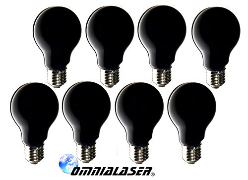 OmniaLaser ol-similuv75 X 8 Bombilla UV sintética, 75 W, Casquillo E27, luz Azul, 8 Piezas