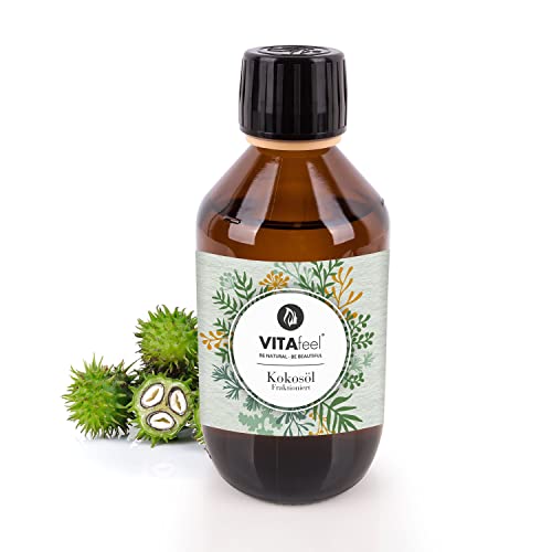 GreatVita Kokosöl fraktioniert, 1er Pack (1 x 250 ml) in Glasflasche inkl. Pumper