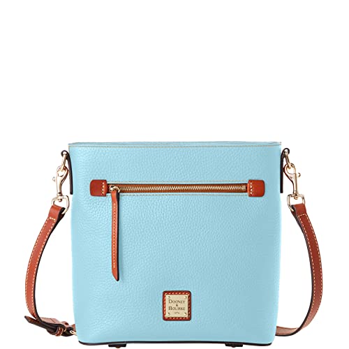 Dooney & Bourke Handbag, Pebble Grain Zip Crossbody - Caribbean Blue #TOP23