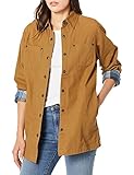 Backpacker Ladies' Canvas Shirt Jacket, Brown, Small