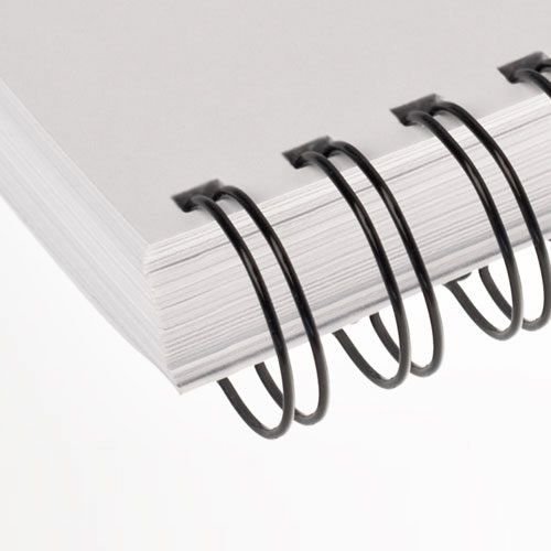 Wire-o para Encadernação 2x1 A4 Preto 1 1/4 até 270fls 25un