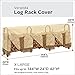 Classic Accessories Veranda Water-Resistant 12 Foot Log Rack Cover, Outdoor Patio Cover