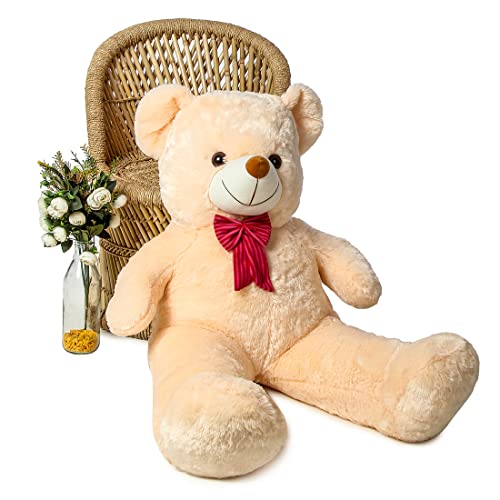 Image of Ultra 48 inch Teddy Bear Fully Stuffed Soft Plush Toy for Kids in Butter Animal Toy Gift Birthday Anniversary Christmas Diwali Home Decore
