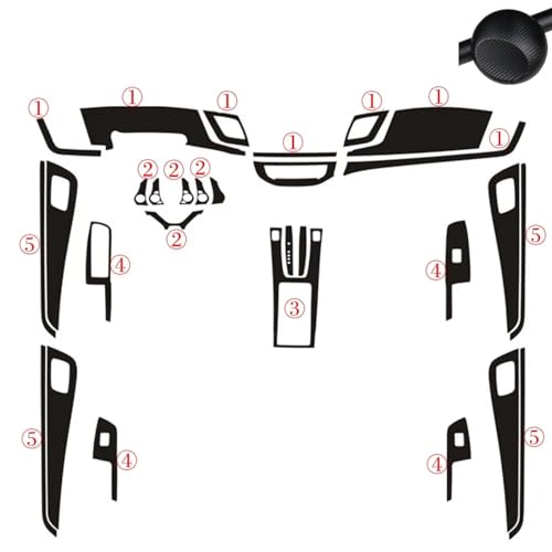 Autocollants carbone 3D pour poignée Honda Jade luxe