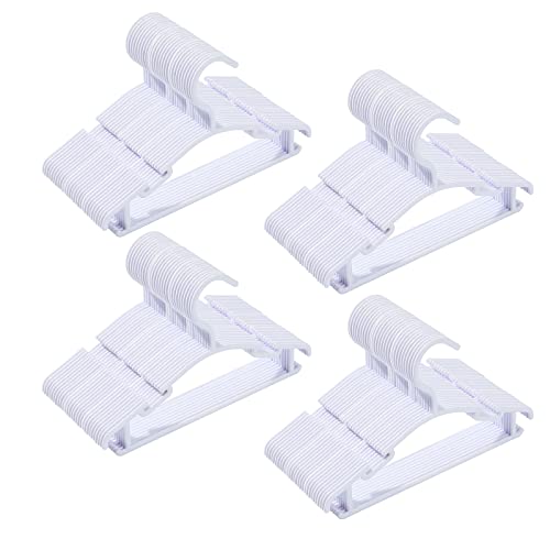 Image of Baby Clothes Hangers,120 Pack White Kids Plastic Hangers for Closet,Toddler,Infant,Child,Newborn's Coat Hangers Ideal for Laundry and Nursery's Everyday Standard Use