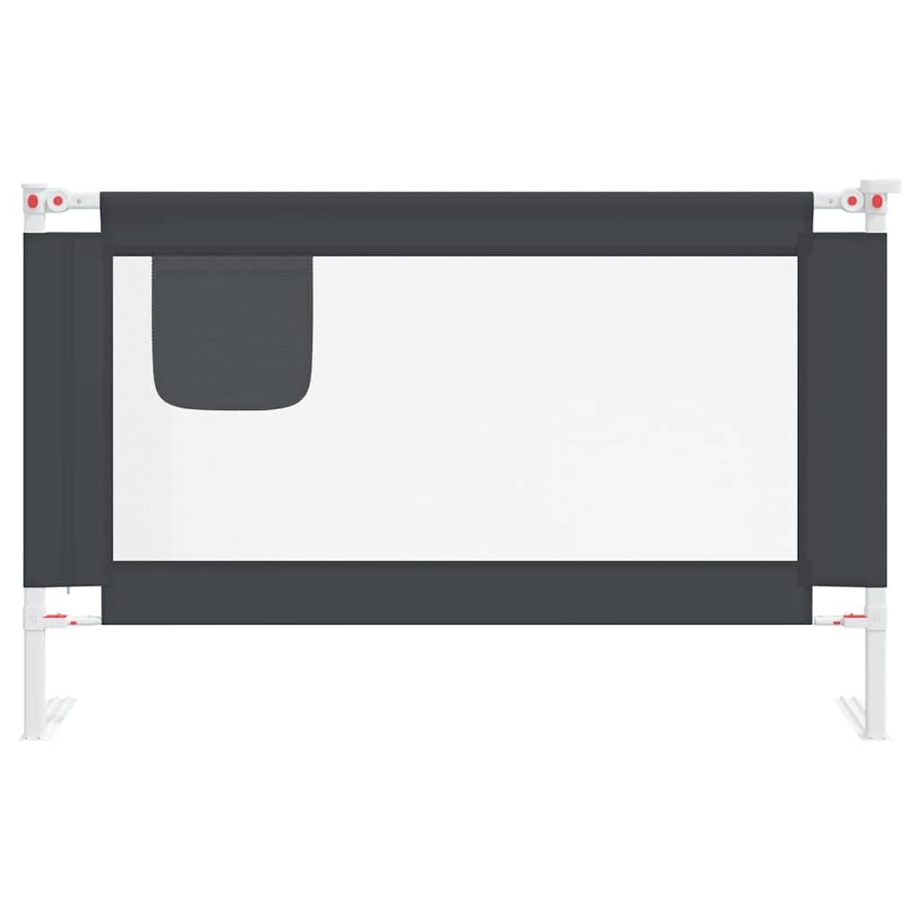 Generisch Kleinkind-Bettschutzgitter Dunkelgrau 120x25 cm Stoff,Baby & Kleinkind,Babysicherheit,Baby-Bettschutzgitter,10227