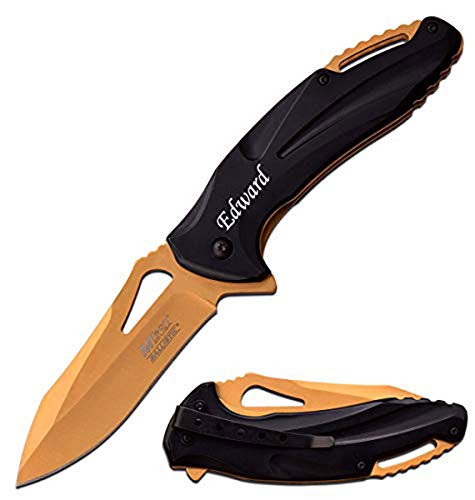 GIFTS INFINITY Free Engraving Pocket Folding Knife (MT-A947GD)