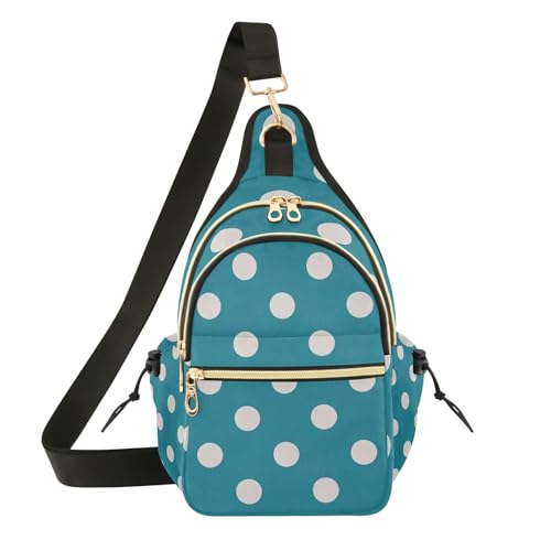 Sac à dos à pois vert pour course à pied et randonnée des adolescentes