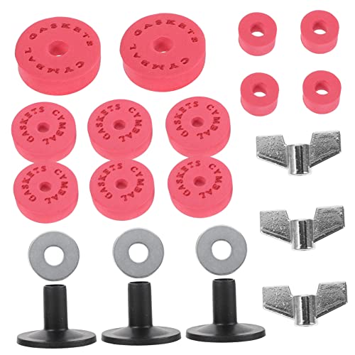 FUNOMOCYA 1Set Drum Clutch Pads and Accessories Skid Cymbal Gasket Cushion Kit for Drums and Electronic Drums Replacement for Stronger Performance