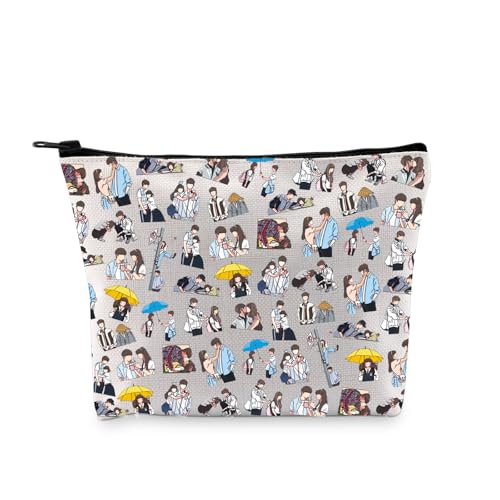 G2TUP K-Drama Inspired Gift L R Makeup Bag K-Drama Fan Cosmetic Bag K-Drama Merch