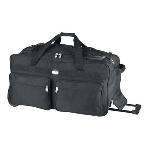 Everest 330WH Deluxe Duffel on Wheels - Black