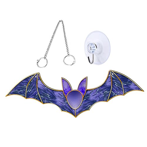 Chaîne de décoration murale de chauve-souris acrylique contre décors fragiles d'Halloween