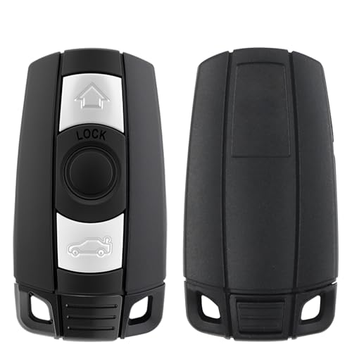 KingYH 2 Piezas Carcasa de Llave de Coche con Batería VL2020 Carcasa de Llave de Control Remoto de 3 Botones y Llavero para B-W Series1 2 3 5 6 X1 X5 E81 E82 E87 E88 E89 E90 E91 E92 E93 - imagen 4
