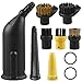 Produktbild 10 Stück Zubehör für Kärcher Dampfreiniger SC1 SC2 SC3 SC4 SC5, Ersatzteile Set mit Verlängerte Düse, Gebogener Düse, Rundbürsten und Fugen Düse, Profi Reinigungsset