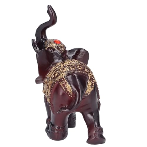 Estatua Vintage de Elefante de Resina 3.9 x 3.9 x 2.0 in miniatura 7