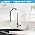 Besdor Drinking Water Faucet, Reverse Osmosis Faucet, Water Filter Faucet Fits Water Filtration Systems, RO Faucet Kitchen Filtered Water Faucet, Lead-Free, 304 Stainless Steel, Brushed Nickel, WF2